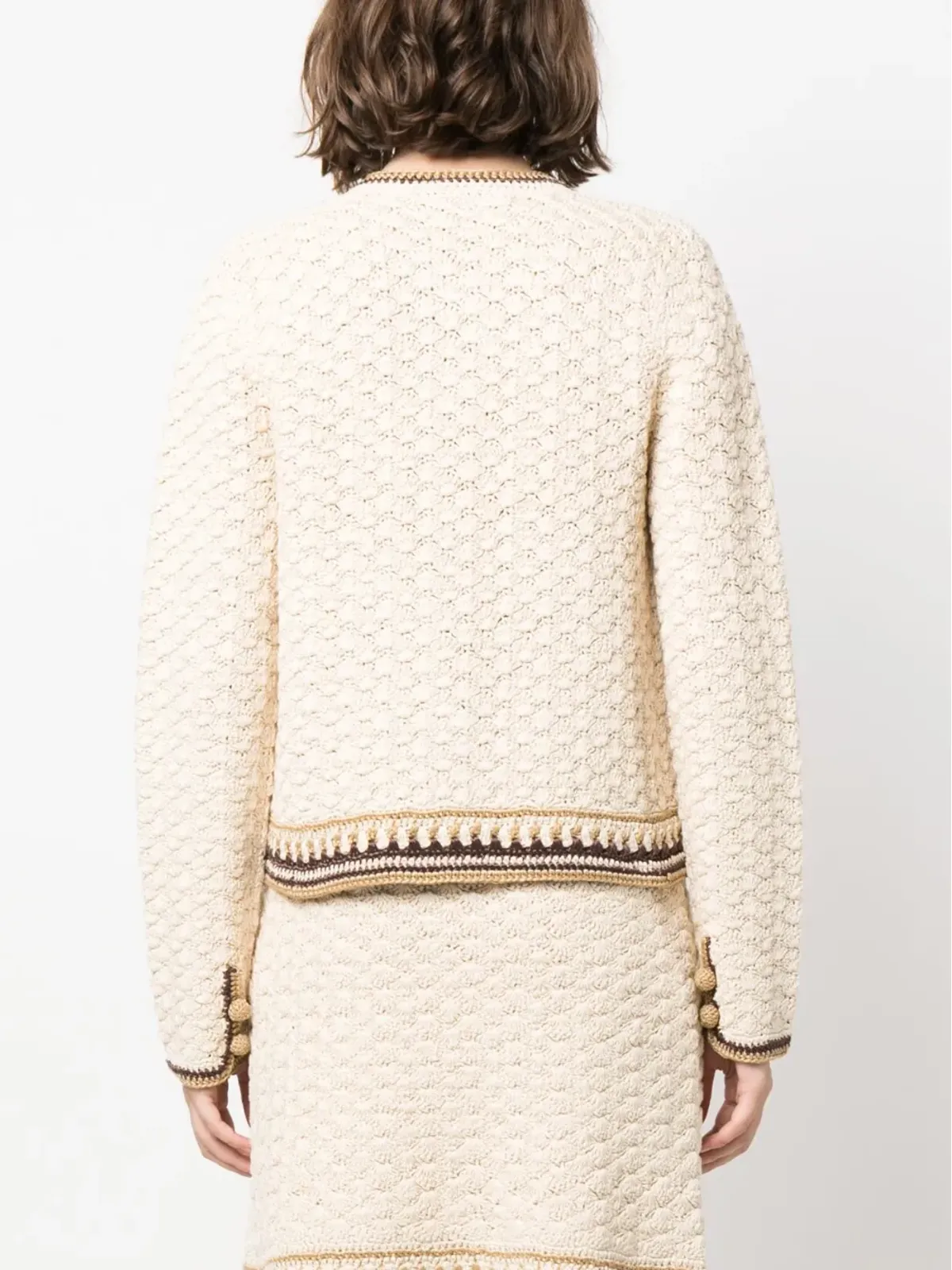 Tory Burch ラウンドネック ボタンアップ カーディガン - 画像4
