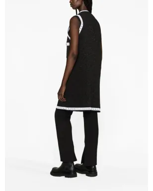 Balmain コントラストボーダーVネック カーディガン - サムネイル3