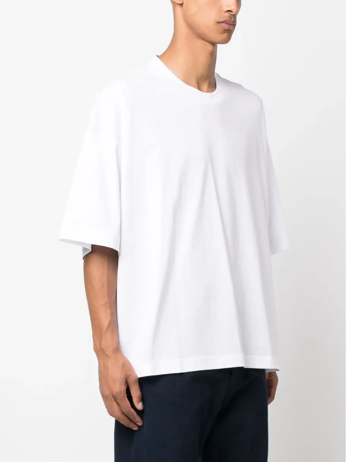 Studio Nicholson 半袖コットンTシャツ - ホワイト - 画像3