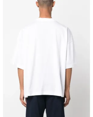 Studio Nicholson 半袖コットンTシャツ - ホワイト - サムネイル4