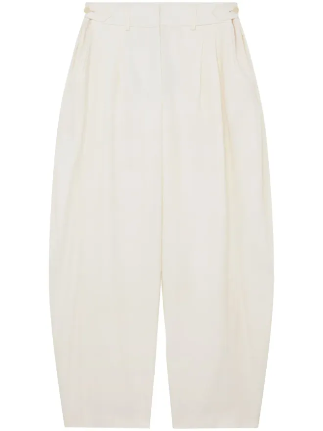 Stella McCartney Stella McCartney プリーツ入りウールのワイドパンツの商品画像