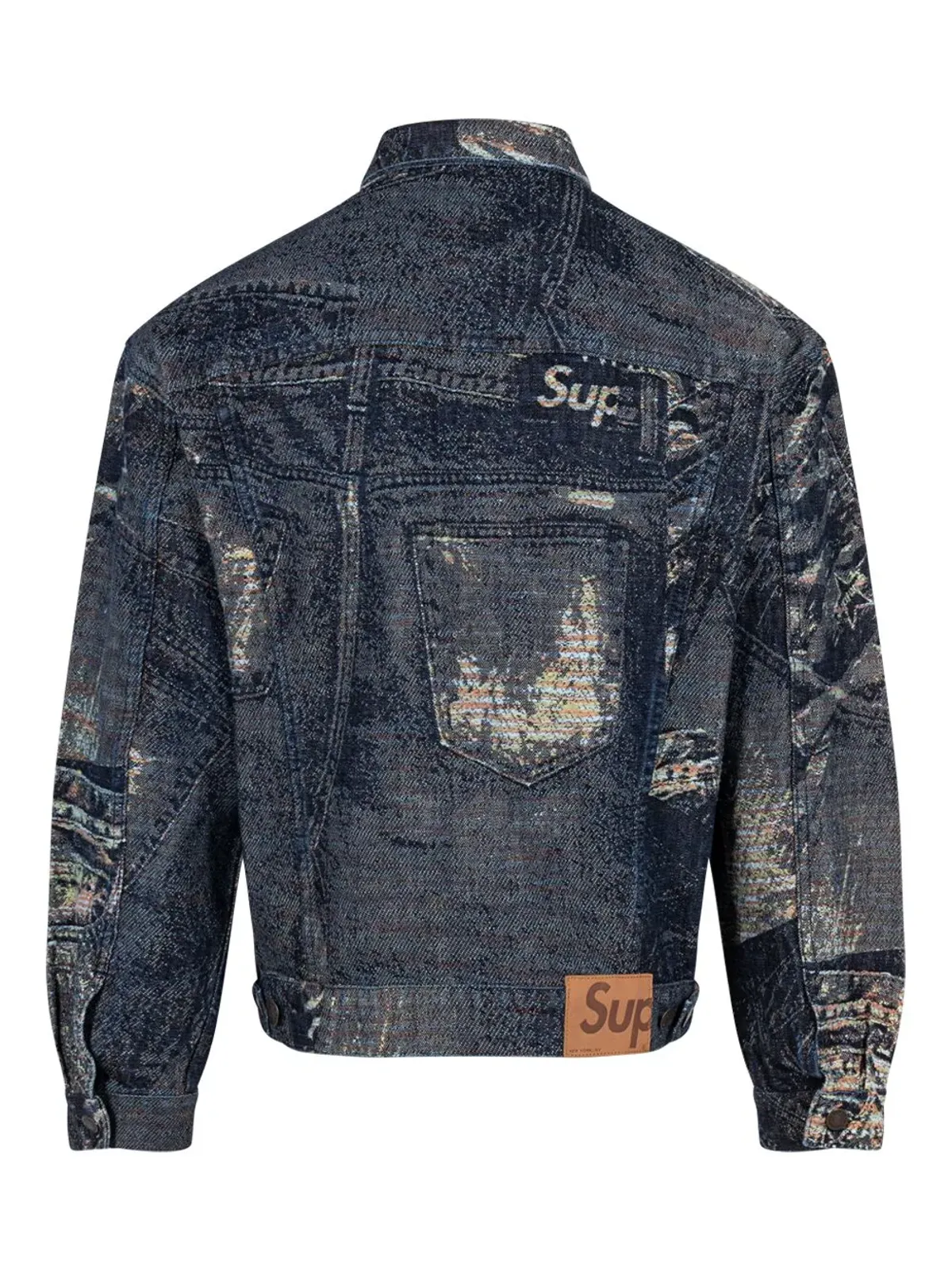 Supreme アーカイブ デニム ジャカード トラッカー ジャケット - 画像2
