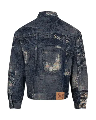 Supreme アーカイブ デニム ジャカード トラッカー ジャケット - サムネイル2