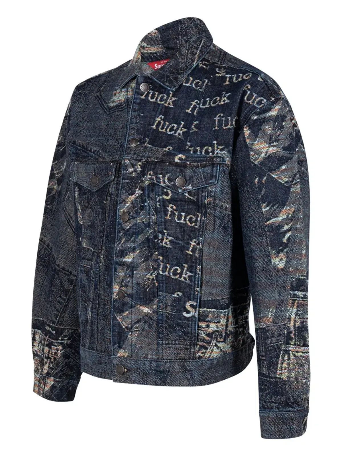Supreme アーカイブ デニム ジャカード トラッカー ジャケット - 画像3