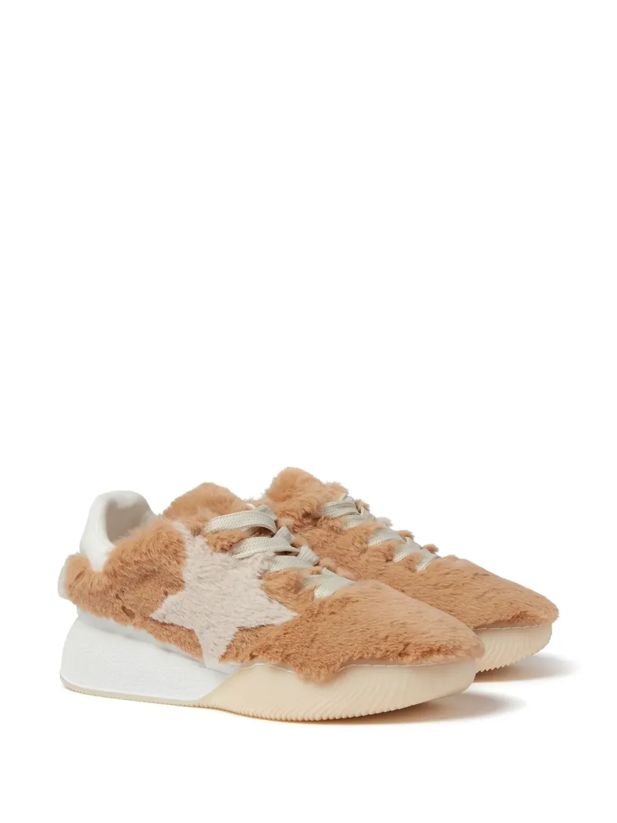 Stella McCartney ループ フリース風テクスチャー スニーカー - 画像2