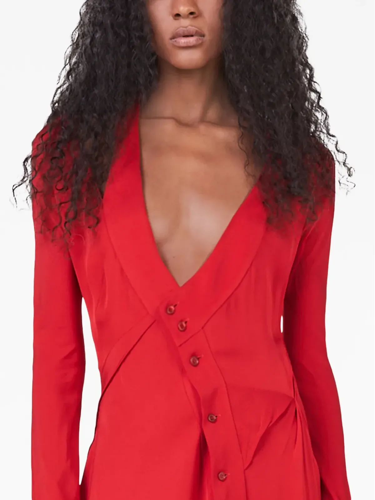 Stella McCartney アシンメトリックシーム カットアウト ドレス - 画像4