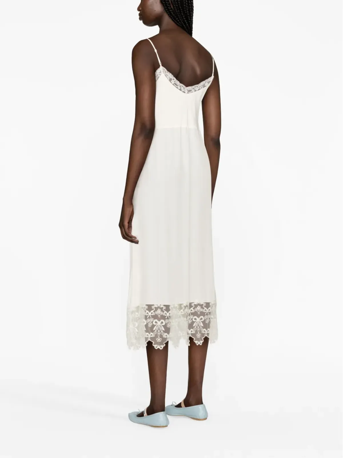Simone Rocha レーストリム ミディドレス - 画像3