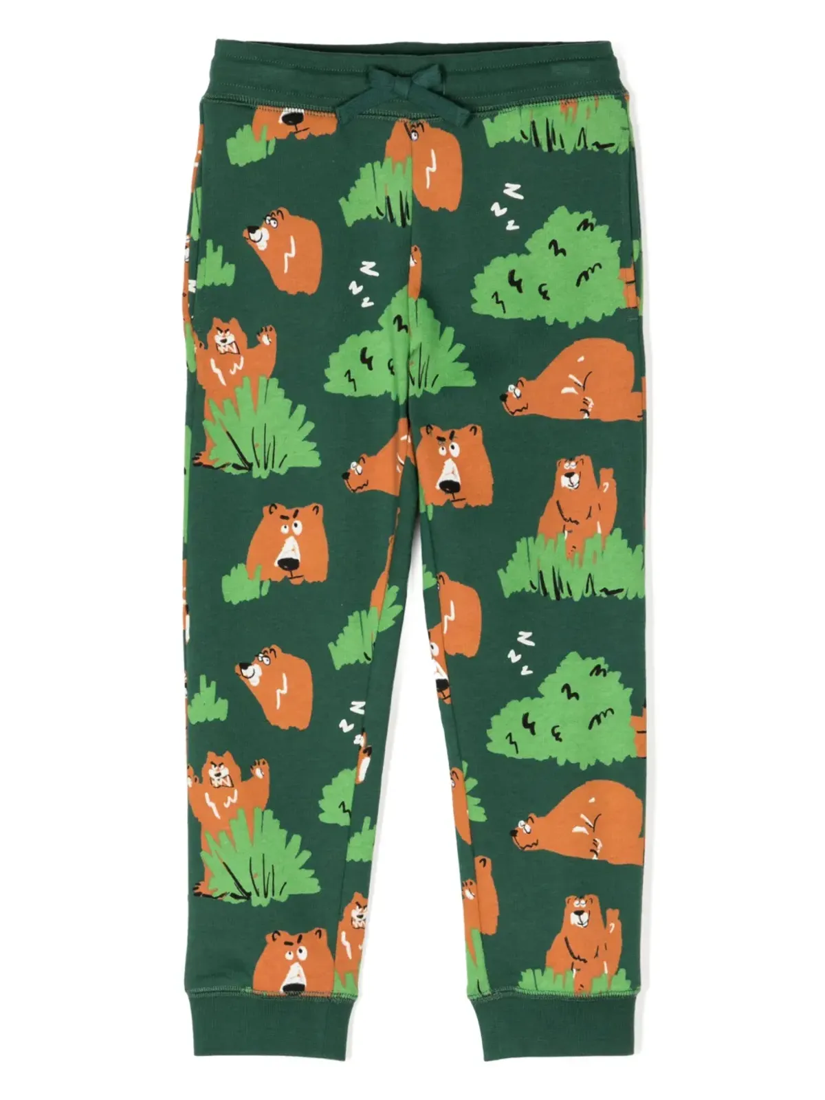 Stella McCartney Kids くまプリント コットンパンツ - 画像1