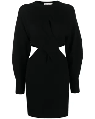 Alexander McQueen カットアウトリブニットミニドレス - サムネイル1