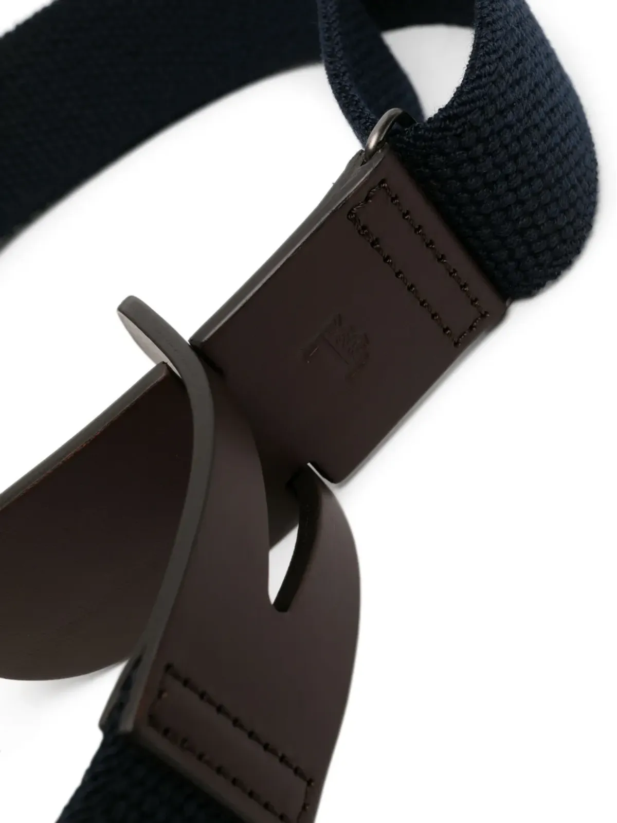 Tod's Greca レザーベルト ブルー - 画像2