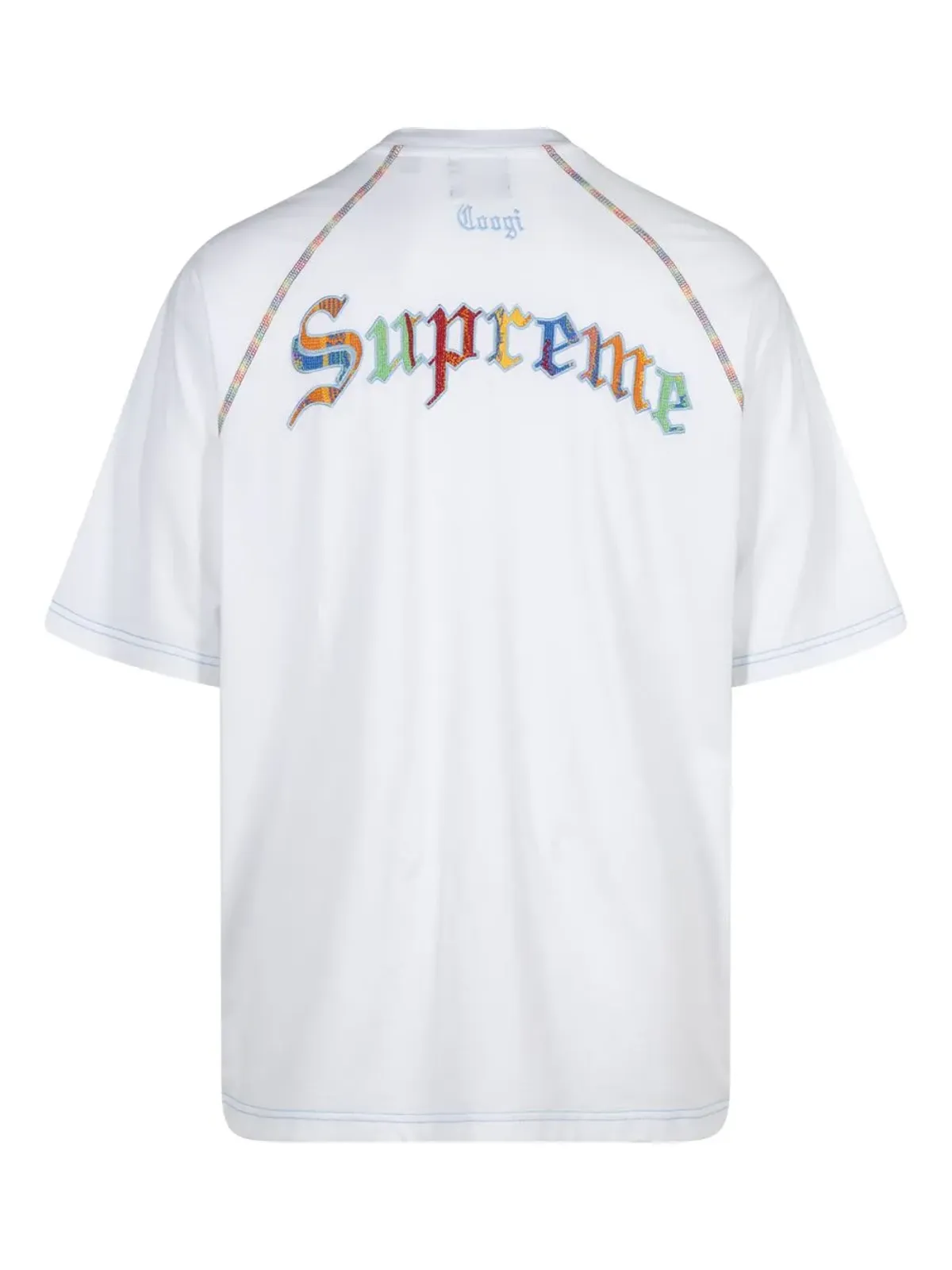 Supreme エンブロイダードモチーフ コットン Tシャツ - 画像2