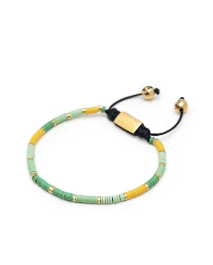 Nialaya Jewelry ロゴプレート付きビーズブレスレット - サムネイル2