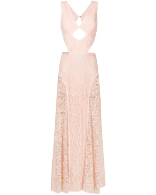 Lethicia Bronstein Puppis IV floral-lace gown - Pink - サムネイル1