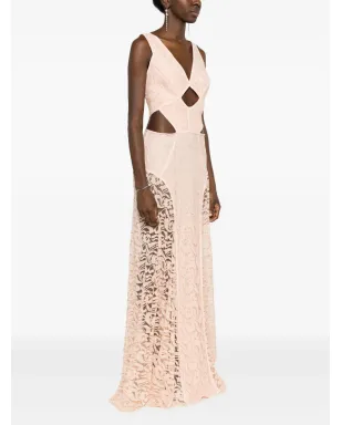 Lethicia Bronstein Puppis IV floral-lace gown - Pink - サムネイル3