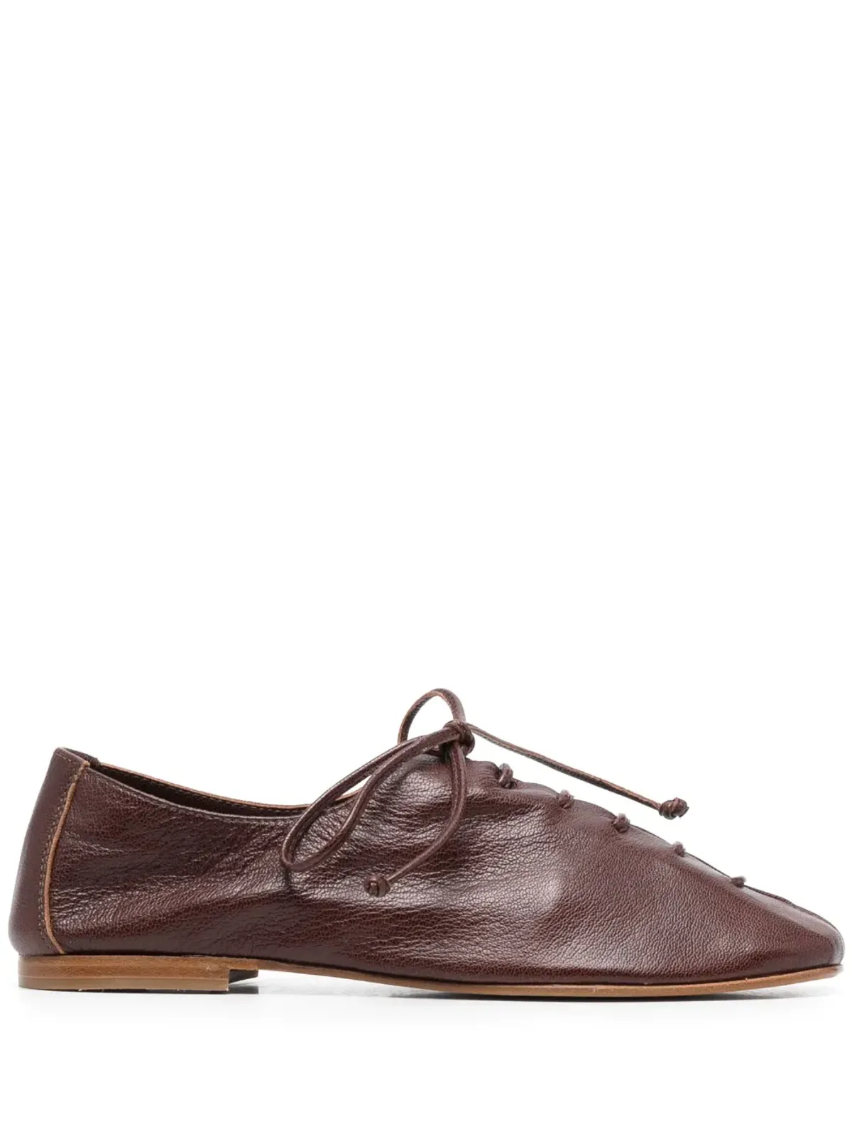 Hereu Plegada leather Derby shoes - Brown - 画像1