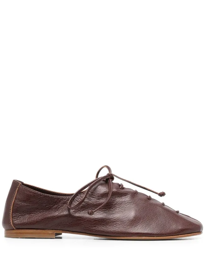 HEREU Hereu Plegada leather Derby shoes - Brownの商品画像