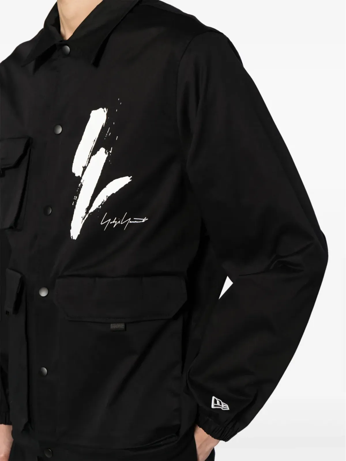Yohji Yamamoto x New Era ロゴプリントジャケット - 画像5