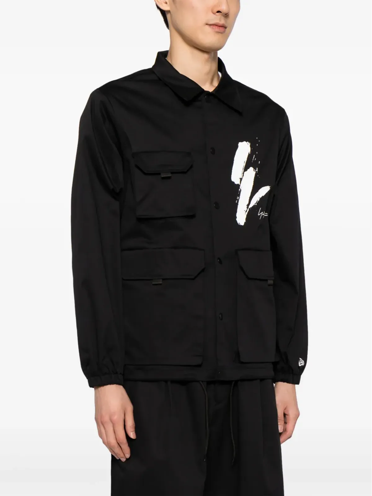 Yohji Yamamoto x New Era ロゴプリントジャケット - 画像3