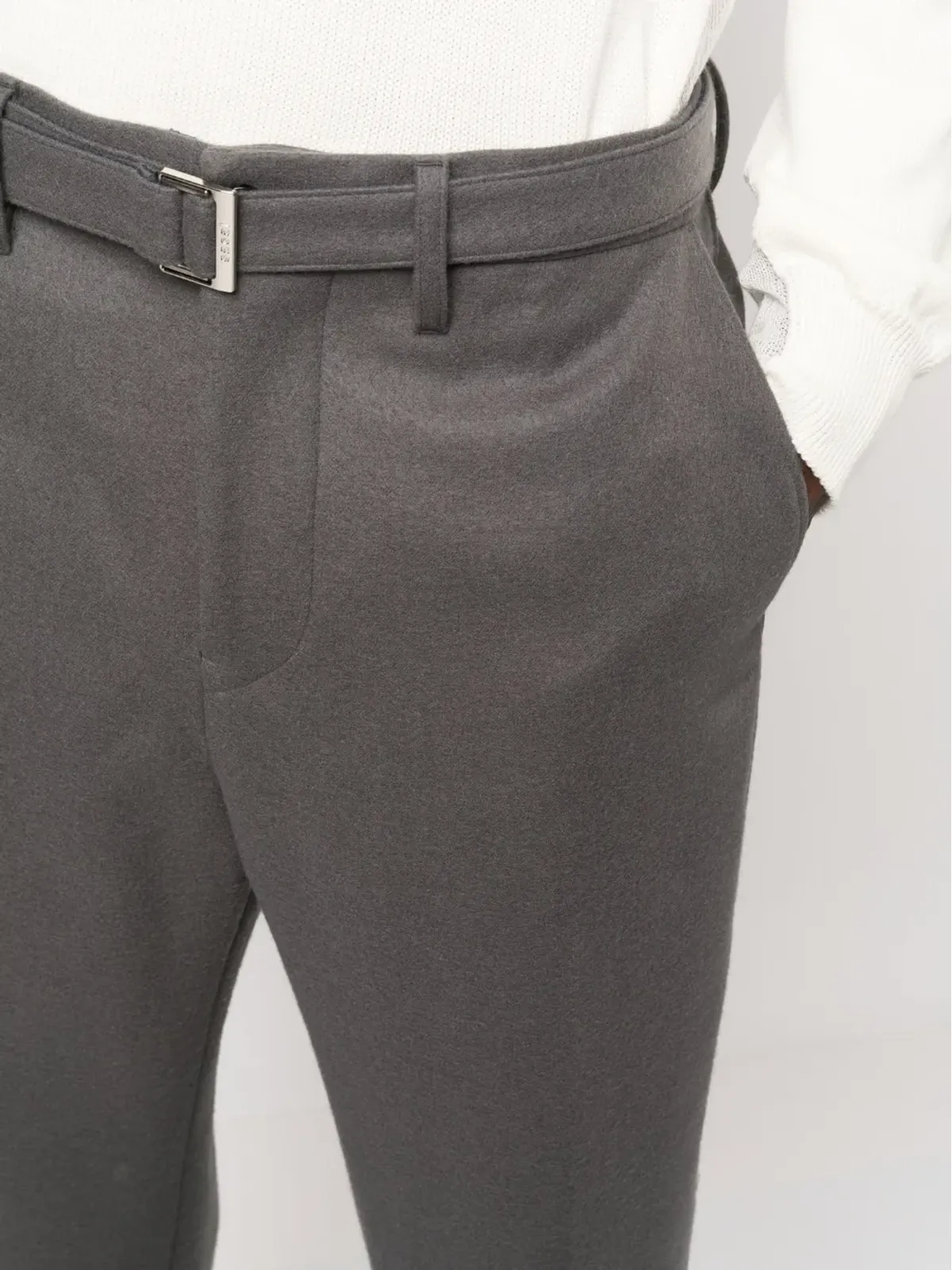 sacai ウール テーラード クロップドパンツ - 画像5