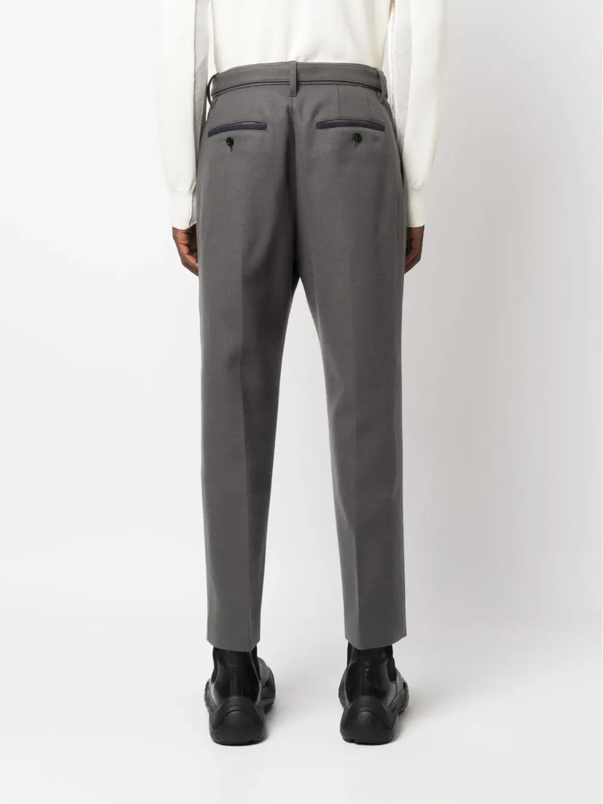 sacai ウール テーラード クロップドパンツ - 画像4