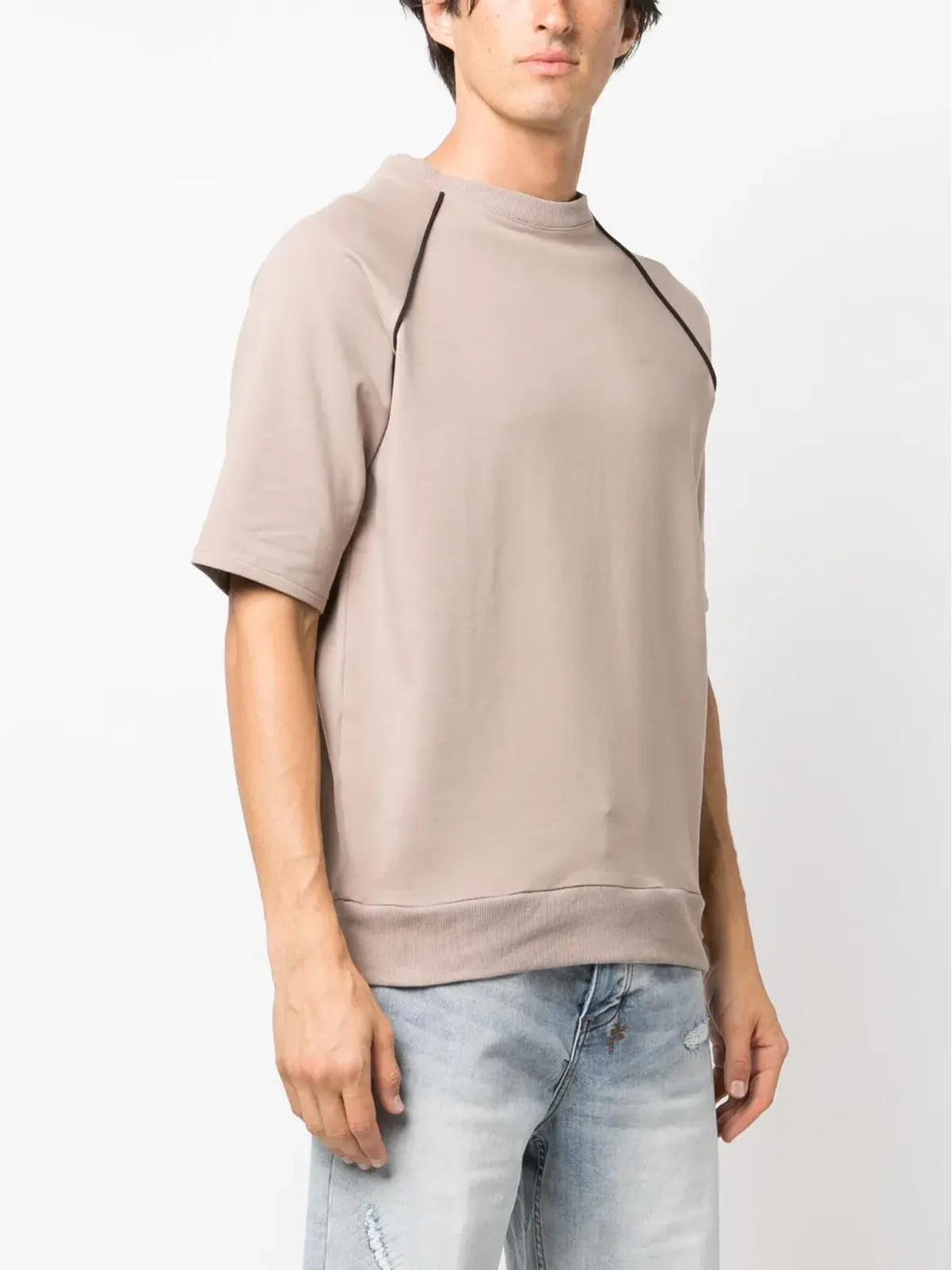 Alchemy ラグランスリーブ コットン混紡 Tシャツ - Neutrals - 画像4