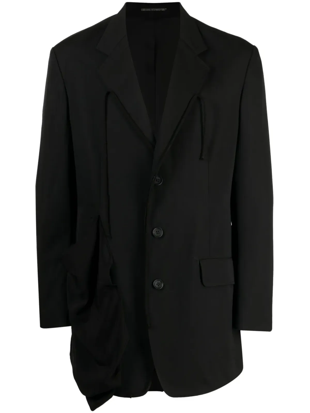 Yohji Yamamoto ノッチドラペル ウールブレザー - 画像1