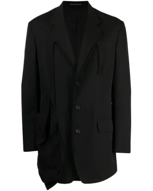 Yohji Yamamoto ノッチドラペル ウールブレザー - サムネイル1