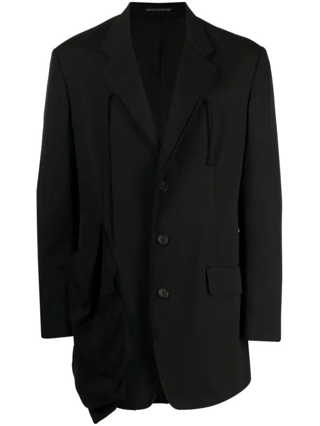 YOHJI YAMAMOTO Yohji Yamamoto ノッチドラペル ウールブレザーの商品画像