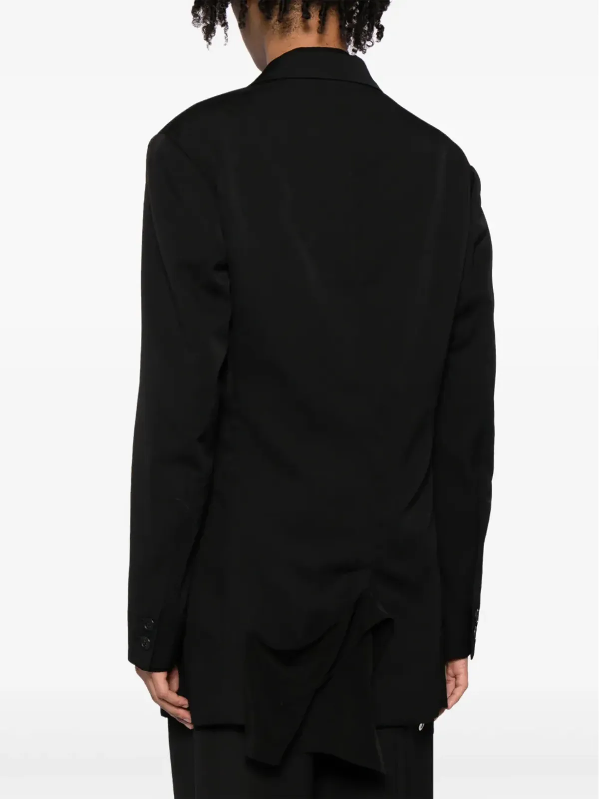 Yohji Yamamoto ノッチドラペル ウールブレザー - 画像4