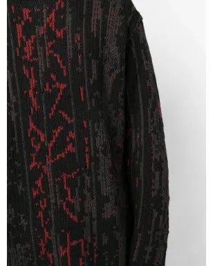 Yohji Yamamoto パターン柄インターシャニットジャンパー - サムネイル5
