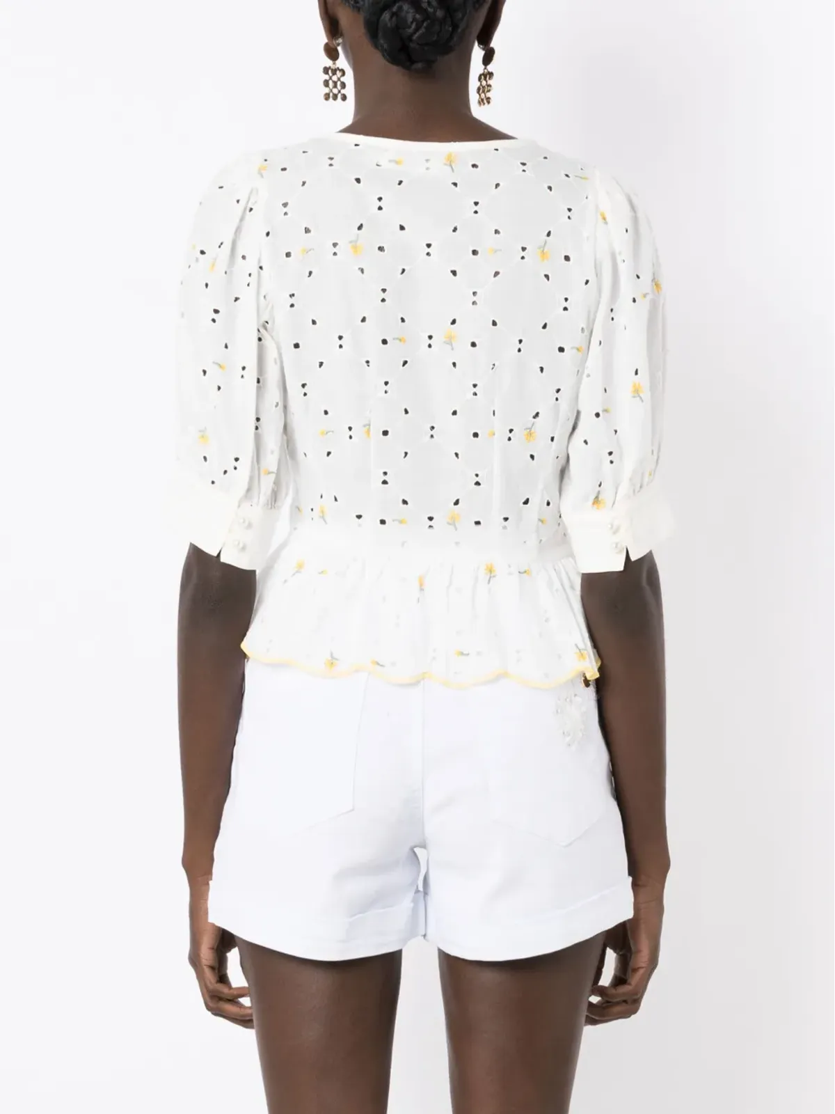 Lethicia Bronstein Margarida broderie blouse - 画像4