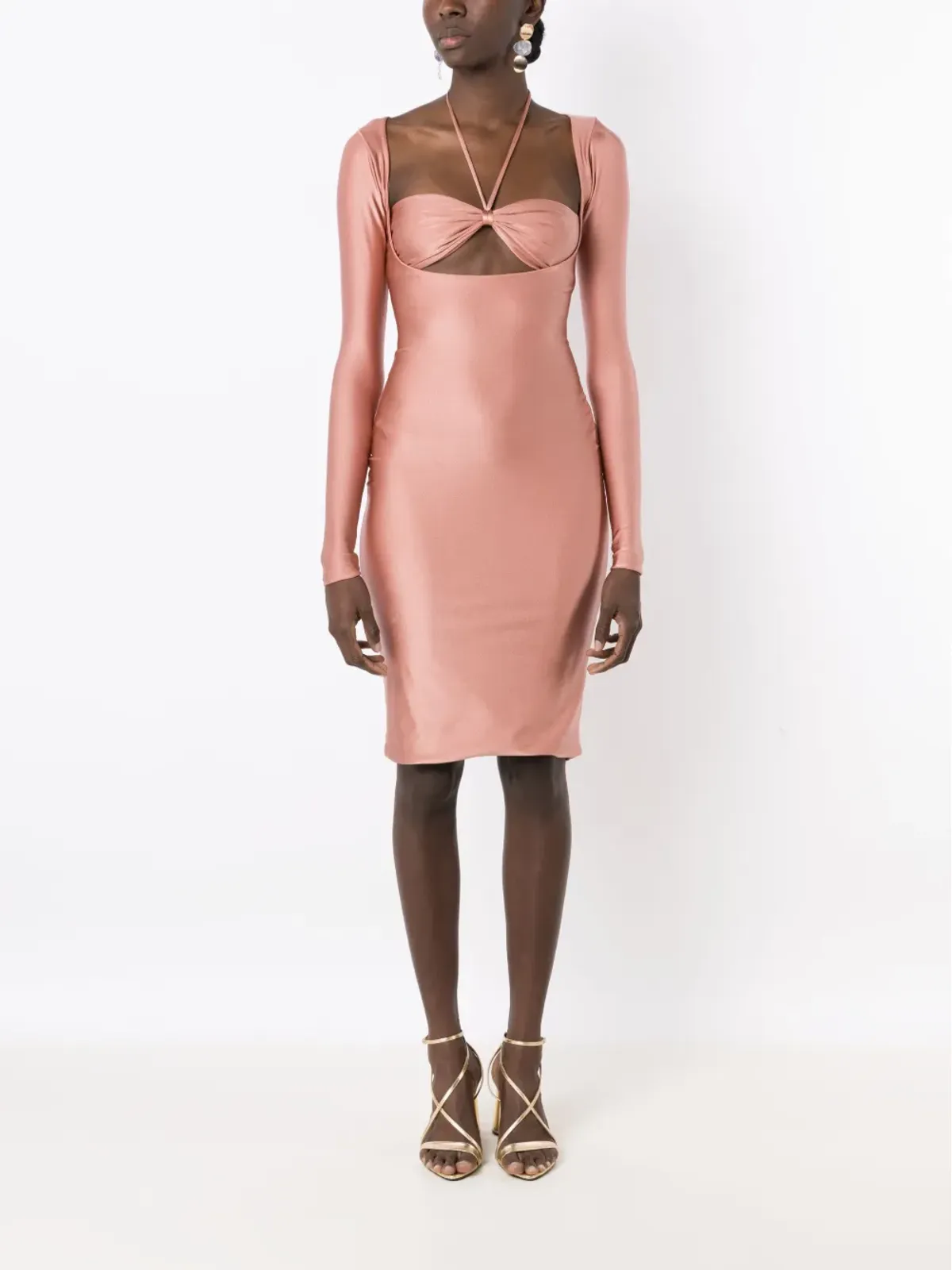 Lethicia Bronstein Marylinカットアウトミディドレス - 画像2