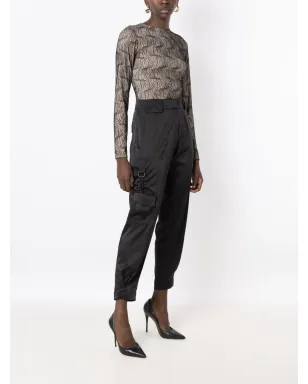 Lethicia Bronstein アブリー テーパードカーゴパンツ - Black - サムネイル2