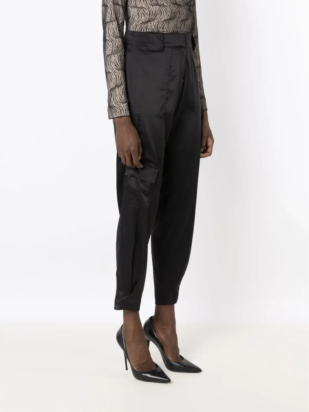 Lethicia Bronstein アブリー テーパードカーゴパンツ - Black - 画像3