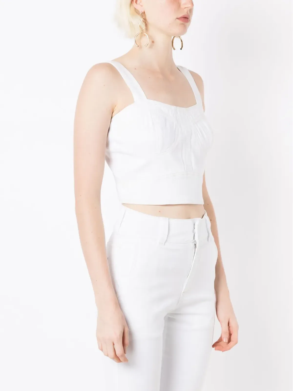 Lethicia Bronstein アナ コルセット クロップトップ - 画像3