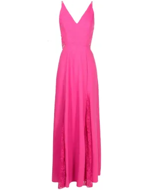 Lethicia Bronstein Georgia lace-detail maxi dress - Pink - サムネイル1