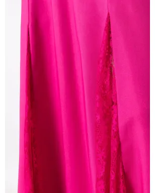 Lethicia Bronstein Georgia lace-detail maxi dress - Pink - サムネイル5