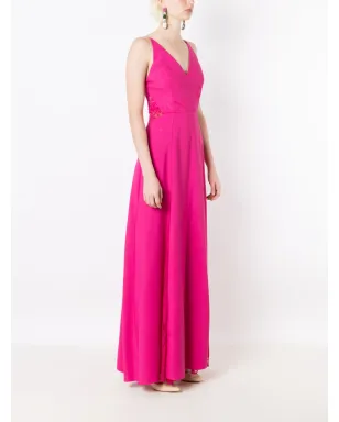 Lethicia Bronstein Georgia lace-detail maxi dress - Pink - サムネイル3