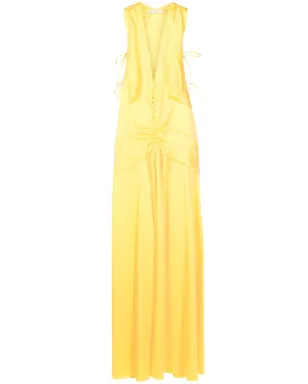 Lethicia Bronstein テレス Vネック マキシドレス - サムネイル1