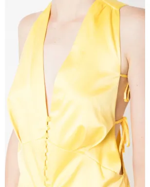 Lethicia Bronstein テレス Vネック マキシドレス - サムネイル5
