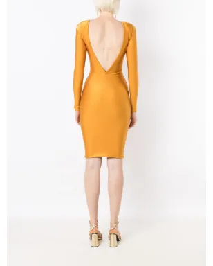 Lethicia Bronstein グレイシー Vバック ボディコン ドレス - サムネイル4