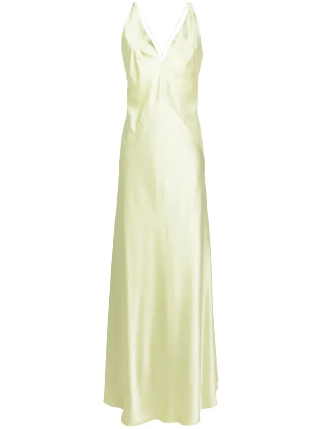 Lethicia Bronstein Lethicia Bronstein レティシア ブロンシュタイン マキシドレス グリーンの商品画像