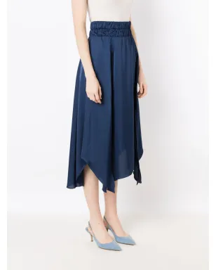 Lethicia Bronstein Bardot アシンメトリーヘム ミディスカート ブルー - サムネイル3