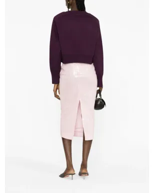 ROTATE BIRGER CHRISTENSEN ロゴアップリケ入りラインストーン装飾スウェットシャツ - サムネイル3