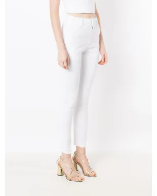 Lethicia Bronstein Amanda skinny-cut trousers - White - サムネイル3