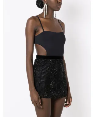 Lethicia Bronstein Pisces open-back body - Black - サムネイル3