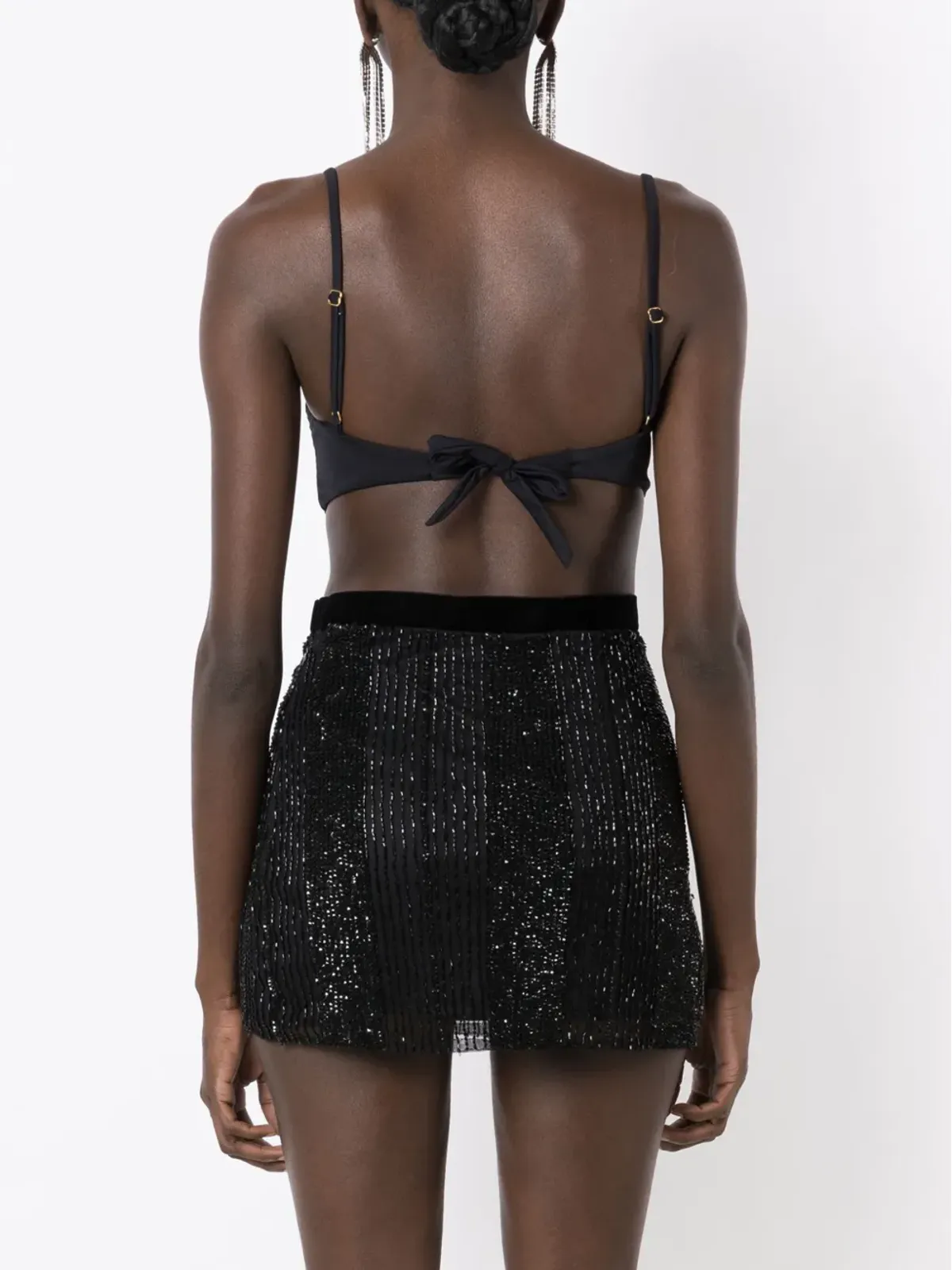 Lethicia Bronstein Pisces open-back body - Black - 画像4