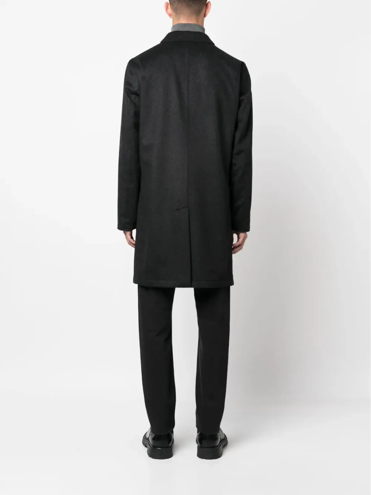 Kired ロングスリーブ カシミヤ混紡 トレンチコート - 画像4