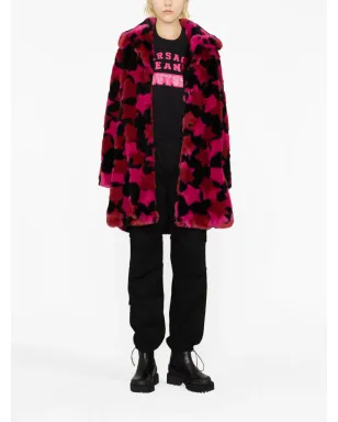 Versace Jeans Couture star-print button-up coat - Pink - サムネイル2