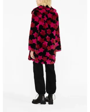 Versace Jeans Couture star-print button-up coat - Pink - サムネイル3